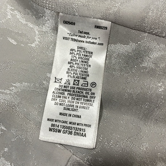 Ted Baker Working Title Grey Blazer - Picture 11 of 12